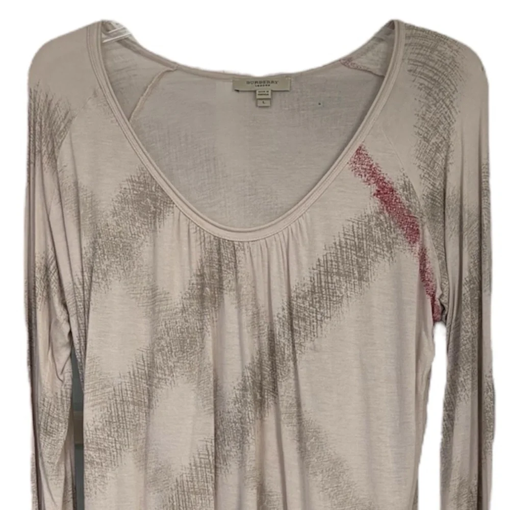 Vintage Burberry Nova Check Shirt Y2K Lightweight Plaid All Season Size Large - Picture 7 of 16